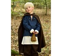 Kinder Mittelalter-Umhang Paul, braun, Gr. 164