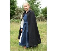 Kinder Mittelalter-Umhang Paul, schwarz, Gr. 110