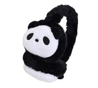 Kinder Niedlicher Panda-Ohrenschützer Verstellbare Kunstfell Ohrenwärmer für Mädchen Jungen Warme Winter Flauschig Ohrenschützer Ohrenwärmer mit Tiermuster Verdickt Plüsch Ohrenschutz für Outdoor Ski