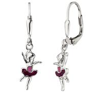 Kinder Ohrhänger Ballerina 925 Sterling Silber Ohrringe Boutons Kinderohrringe