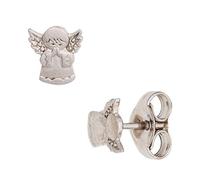 Kinder Ohrstecker Engel Schutzengel 925 Silber mattiert Ohrringe Kinderohrringe
