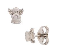Kinder Ohrstecker Engel Schutzengel 925 Silber mattiert Ohrringe Kinderohrringe
