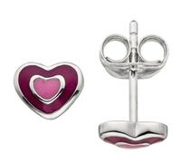Kinder Ohrstecker Herz 925 Sterling Silber Ohrringe Kinderohrringe