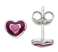 Kinder Ohrstecker Herz 925 Sterling Silber Ohrringe Kinderohrringe