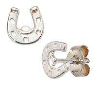Kinder Ohrstecker Hufeisen 925 Silber Ohrringe Glücksbringer Kinderohrringe