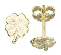 Kinder Ohrstecker Kleeblatt 333 Gold Gelbgold Ohrringe Kinderohrringe