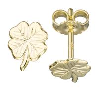 Kinder Ohrstecker Kleeblatt 333 Gold Gelbgold Ohrringe Kinderohrringe