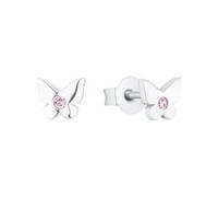 Prinzessin Lillifee Ohrstecker 925 Sterling Silber Mädchen Kinder Ohrschmuck, mit Zirkonia synth., 0,5 cm, Silber, Schmetterling, Kommt in Schmuck Geschenk Box, 2035984