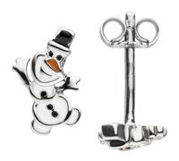 Kinder Ohrstecker Schneemann 925 Sterling Silber Kinder-Ohrringe