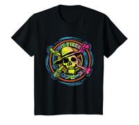 Kinder One Piece Anime Strohhut Piraten Farbe Logo Kanji Kids T-Shirt