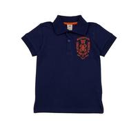 Kinder Poloshirt GOTS-zertifiziert aus Bio-Baumwolle, dunkelblau „Blue Depths“ mit Kragen & Knopfleiste - Walkiddy, weich & alltagstauglich Blau 98