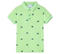 Kinder-Poloshirt Neongrün 140