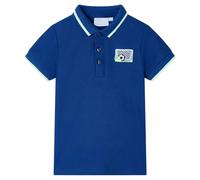Kinder Poloshirt Shirt Polohemd Kurzarm Kindershirt T-Shirt Dunkelblau 128
