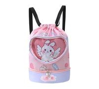 Kinder-Pooltasche - wasserdichte Schwimmtasche, trocken und nass, getrennter Kordelzug, leichter Cartoon-Pool-Rucksack, langlebige Aktivitätstasche, Mehrzweck-Schwimmausrüstung, Organizer, Schule