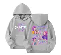 Kinder Pullover Hoodie Mädchen Jungen, Kpop Sweatshirt Kapuzenpullover für Jungen mit Cartoon Anime-Druck, Casual Langarm Pulli Klamotten Teenager Mädchen Y2K Hip Hop Streetwear Hoodies für 3-14 Jahre