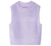 vidaXL Kinder Strickweste – Gestrickt Ärmellos Helllila Größe 104
