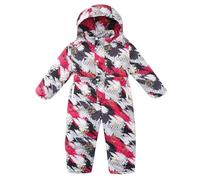 Kinder Regenanzug Wasserdicht Regen Overall Mädchen Regenjacke Regenponcho Einteilig Regenmantel mit Kapuze Cartoon Regenkleidung Schneehose für Mädchen (B, 6-7 Years)