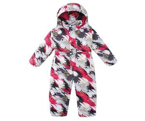 Kinder Regenanzug Wasserdicht Regen Overall Mädchen Regenjacke Regenponcho Einteilig Regenmantel mit Kapuze Cartoon Regenkleidung Schneehose für Mädchen (B, 6-7 Years)