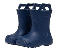 Kinder Regenstiefel aus EVA-Leichte, Rutschfeste & Wasserdichte Regenstiefel für Jungen und Mädchen (1-12 Jahre) mit Zuggriffen, Bequeme Baby Regenstiefel für Kita, Regen & Outdoor,Dunkelblau,29.5 EU