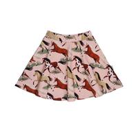 Kinder Rock GOTS zertifiziert - 95% Bio-Baumwolle, Rosa mit Pferdemotiv, weich & bequem, elastischer Bund | Walkiddy Pink 98