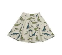 Kinder Rock GOTS zertifiziert Bio-Baumwolle, Beige, Krokodil-Muster, Walkiddy Blau 116