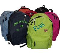 Kinder-Rucksack (groß) mit NAMEN & Motiv bestickt