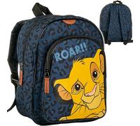 Kinder Rucksack - König der Löwen - Simba - Tasche - wasserfest & beschichtet - Kinderrucksack - 2 Fächer - groß Kind - Jungen Mädchen - Kindergartentasche - ..