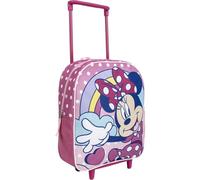 Kinder-Rucksack Minnie Mouse, Rosa, 25 x 10 x 29 cm, aus Polyester, mit Reißverschluss, Minnie Druck, entworfen in Spanien, Estándar, Casual