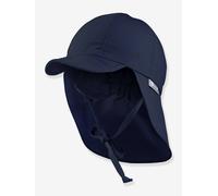 Kinder Schirmmütze mit Nackenschutz Sterntaler blau Gr. 49 cm