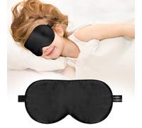Kinder-Schlafmaske, Augenabdeckung, 100 % echte natürliche reine Seide, Augenmaske mit verstellbarem Riemen, Augenbinde, Kinder-Augenmaske zum Schlafen, Augenschutz für Jungen, Mädchen und Erwachsene