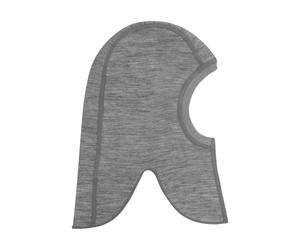 Kinder-Schlupfmütze aus Merinowolle einlagig CeLaVi - grau Quiet Shade Melange Größe: 46cm (Größe 80)