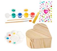 Kinder Schmuckschatulle zum Selbstbemalen Handgefertigt Holz