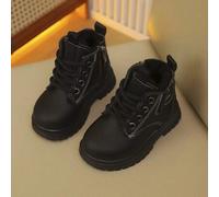 Kinder-Schneestiefel für Herbst/Winter, neues Schnür- und Reißverschluss-Design, dick und warm, leicht und modisch, ideale Wahl für Outdoor-Schneestie