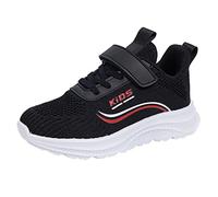 Kinder Schuhe Jungs Sportschuhe Kinder Jungen Mädchen Modische Ganzjahres Hallenschuhe Turnschuhe Leicht Mesh Straßenlaufschuhe Atmungsaktiv Laufschuhe Flach rutschfest Sneaker mit Klettverschluss