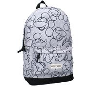 Kinder Schul-Rucksack grau | Micki Maus Mickey Mouse | 43 x 33 x 15 cm