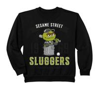 Kinder Sesamstraße Kinder Squad Grouch Baseballschläger College Cartoon Sweatshirt
