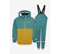 Kinder-Set aus Regenjacke & Regenhose, hoher Bund, XT Serie TROLLKIDS graublau Gr. 98/104