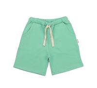 Kinder Shorts GOTS-zertifiziert aus Bio-Baumwolle, hellgrün, elastischer Bund mit Kordelzug - Walkiddy, leicht & bequem für warme Tage Blau 98