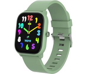 Kinder Smartwatch Grün: Bluetooth Telefonie, Herzfrequenz-Sensor - Ein sicherer Begleiter für Anrufe, Fitness & Spass am Handgelenk