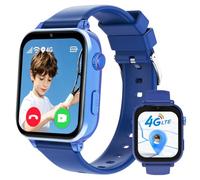 Kinder Smartwatch, Uhr 4G GPS Armbanduhr mit Videoanruf Telefon, Hellblau | Smartwatch für Kinder WIFI Familienchat SMS SOS Wecker, Sport Schrittzähler Spiele, Kinder Smart Uhr für ab 4 Jahren