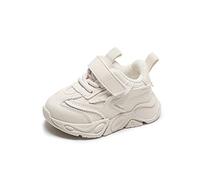Kinder Sneaker Atmungsaktiv Einfarbige Turnschuhe Baby Jungen Mädchen Outdoor Lässig Sportschuhe Rutschfester Sport Schuhe Breite Füße Laufschuhe Leicht Kinderschuhe (White, 28 Little Child)