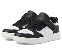 Skechers Jungen Quick Street Sneaker in Schwarz/Weiss, Größe 35, in der Maschine waschbar