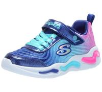 Skechers Unisex-Kinder-Sneaker mit gewelltem Strahlen, Ombre-Express-Sneaker, Navy / mehrfarbig, 11.5 Little Kid