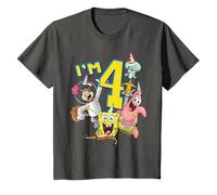 Kinder SpongeBob SquarePants 4th Birthday Today I'm 4 T-Shirt