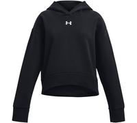 Kinder-Sportsweatshirt ohne Reißverschluss Under Armour RIVAL FLEECE CROP HOODIE K schwarz 1379517-001 - YS