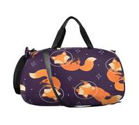 Kinder Sporttasche Cartoon-Tier-Fuchs-Muster Reisetasche Tasche für Sport Fitness Reisen Trainingstasche Gym Bag