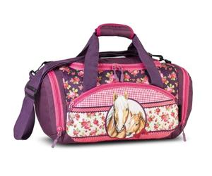 Kinder Sporttasche Pferd Reisetasche Für Mädchen Pferde Motiv und Jungen Fabrizio Weekender Kinder Duffel Bag (M2, M1)