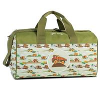 Kinder Sporttasche Reisetasche Für Mädchen und Jungen Fabrizio Weekender Kinder Baufahrzeuge LKW Bagger Duffel Bag (M3, M2)