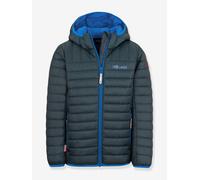 Kinder Steppjacke mit Kapuze, faltbar & ultraleicht EIKEFJORD, Übergangsjacke TROLLKIDS dunkel blau Gr. 116