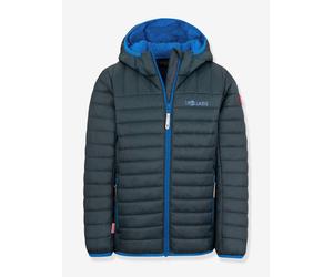 Kinder Steppjacke mit Kapuze, faltbar & ultraleicht EIKEFJORD, Übergangsjacke TROLLKIDS dunkel blau Gr. 128